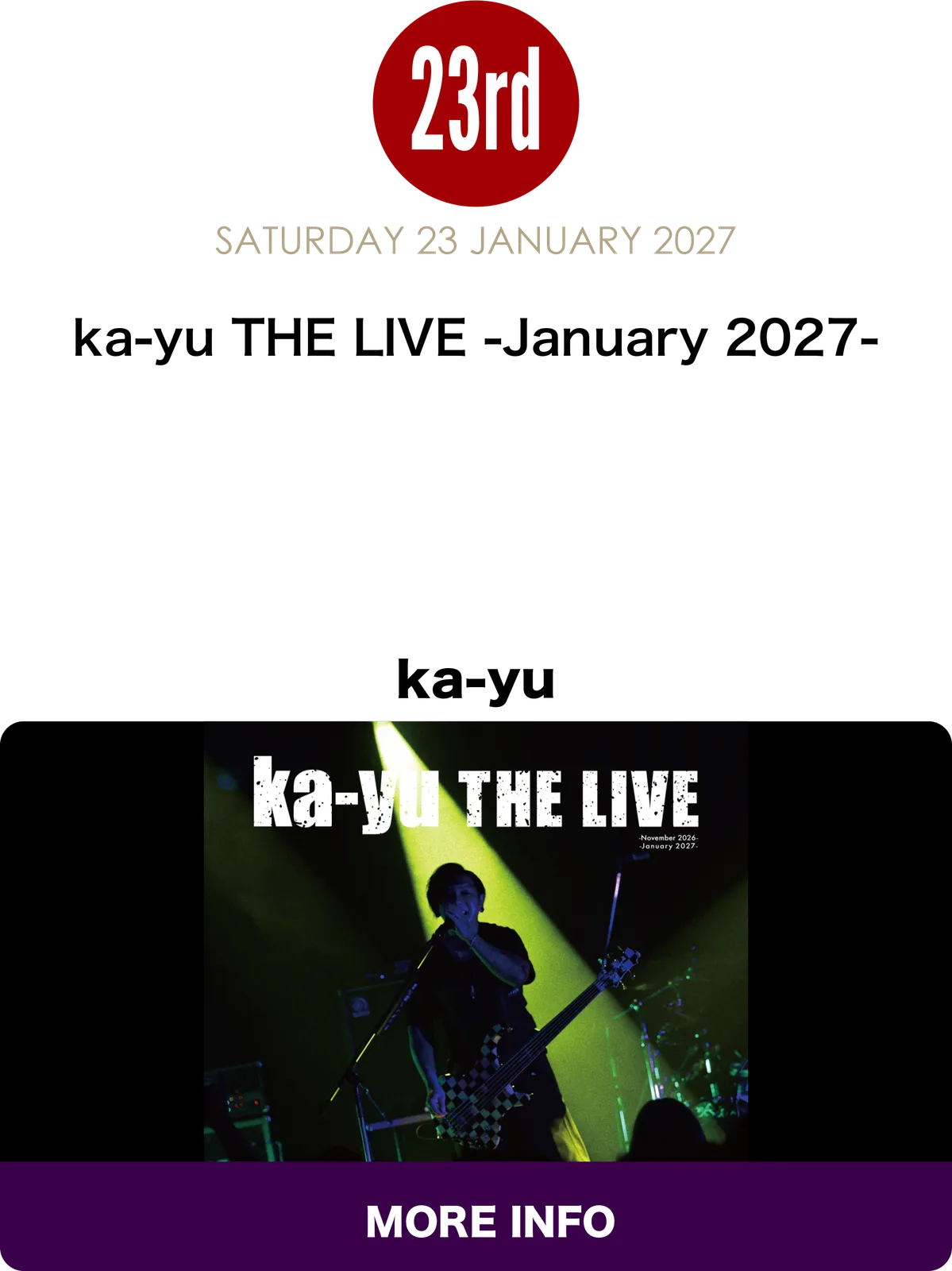 Event flyer