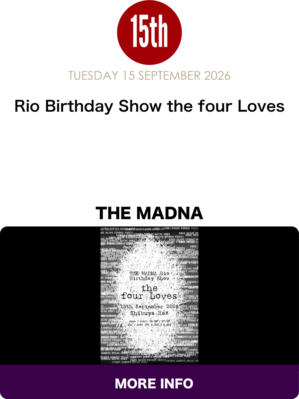 Event flyer